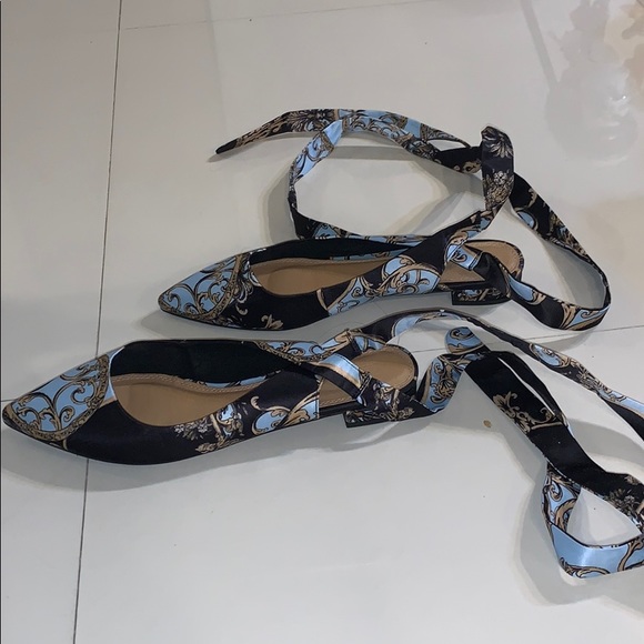 Wrap Up Ballerina Flats - worn once - Picture 4 of 5